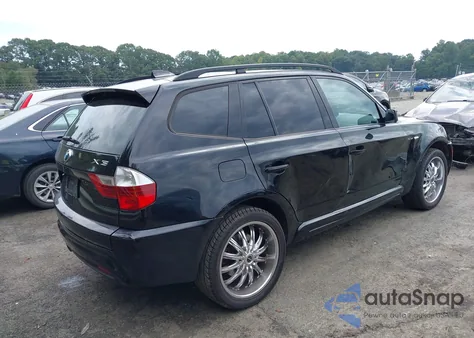 2008 BMW X3 3.0Si из США, поврежденный, VIN WBXPC93438WJ20248